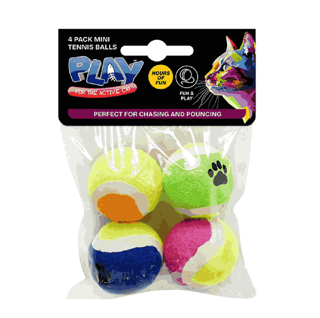 Pet Mini Tennis Balls 4PC