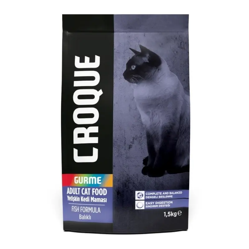CROQUE GOURMET CAT FOOD FISH FLAVOR 1.5KG 