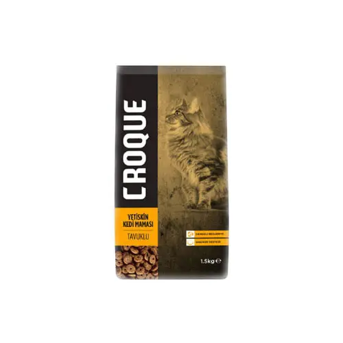 CROQUE ADULT CAT CHICKEN FLAVOR 1.5KG